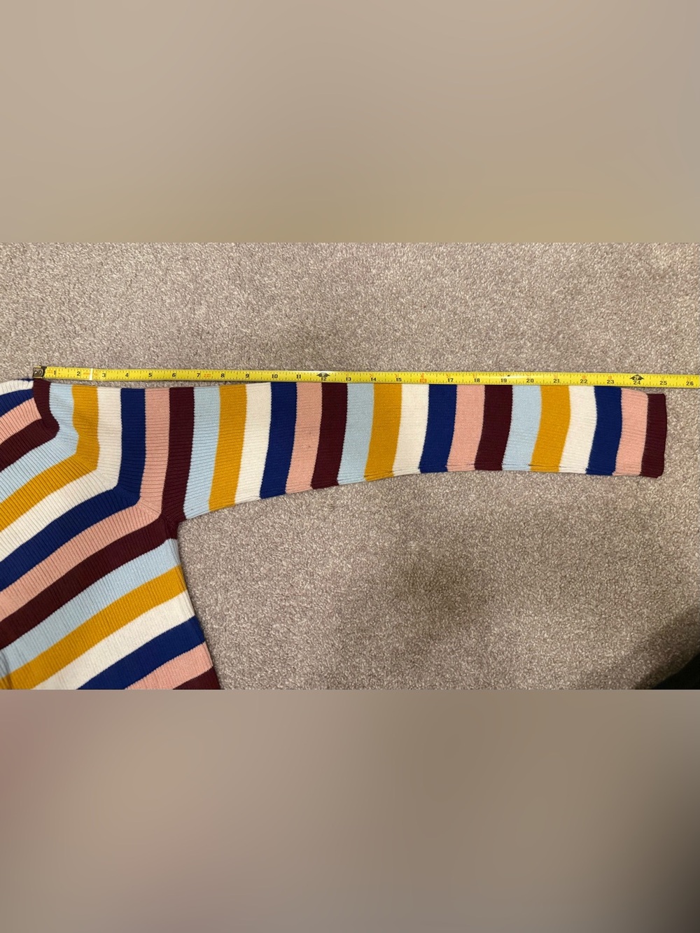 Halogen Striped Ribbed Crewneck - Picture 8 of 9